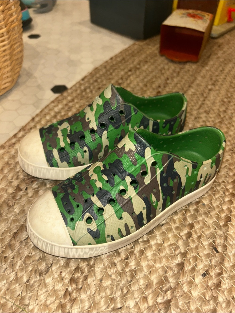 Native Kids Camouflage Slip-On water shoes